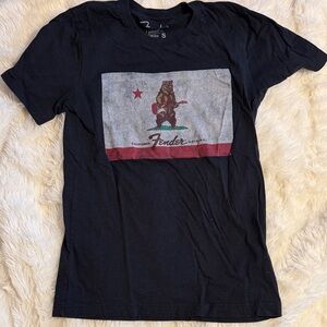 Fender Black and Gray Bear Graphic Tee